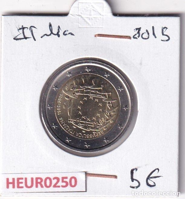 Moedas antigas da Europa: HEUR0250 MONEDA ITALIA 2 EUROS 2015 (Bandera europea)