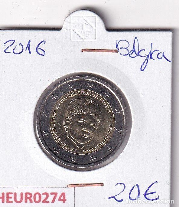 Moedas antigas da Europa: HEUR0274 MONEDA BELGICA 2 EUROS 2016 (Ni&ntilde;os desaparecidos)