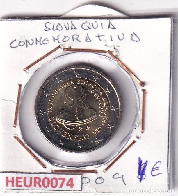 Moedas antigas da Europa: HEUR0074 MONEDA ESLOVAQUIA 2 EUROS 2009 (Lucha por la libertad) SIN CIRCULAR