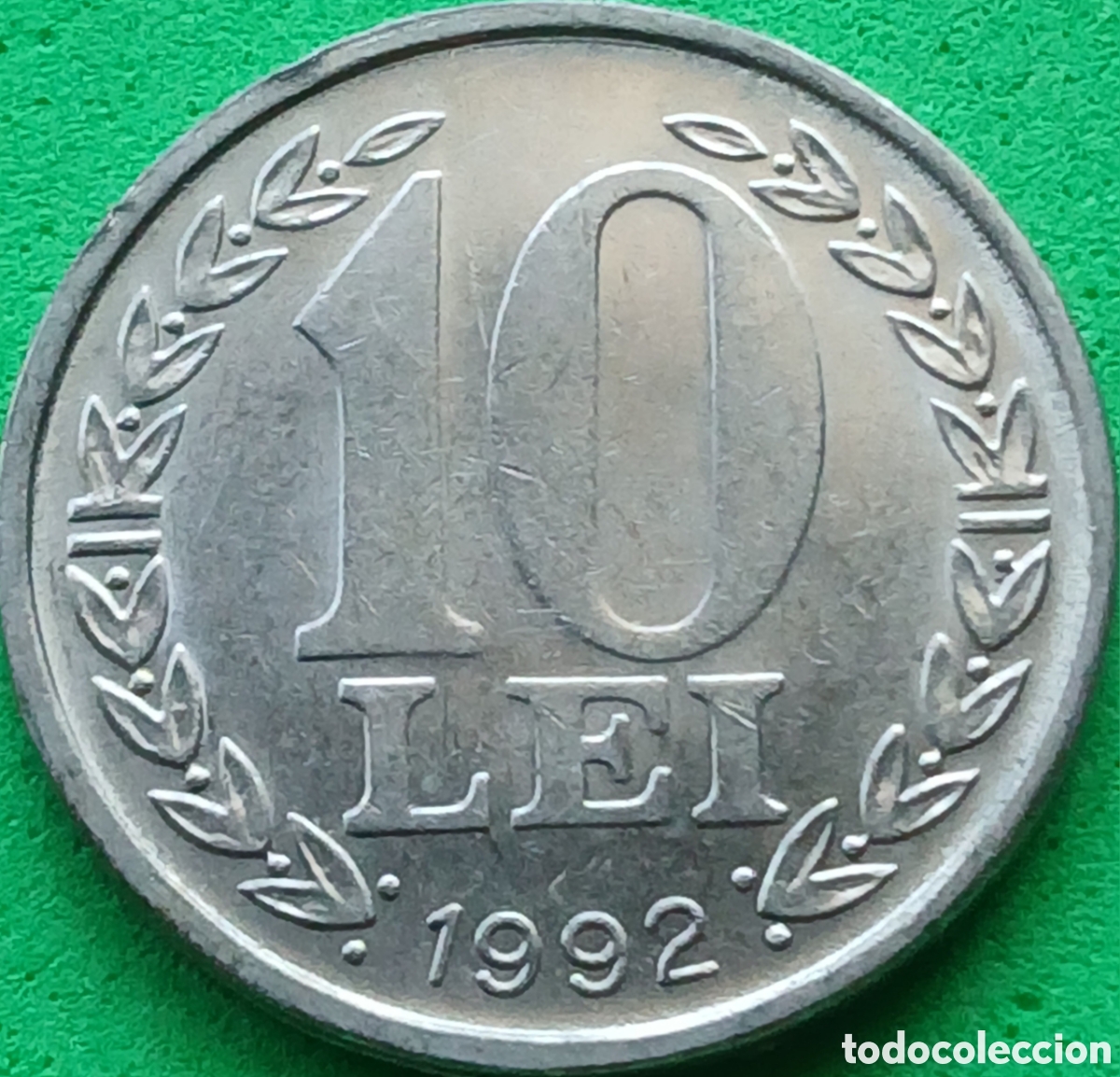 Monedas antiguas de Europa: Ruman&iacute;a 10 lei 1992 km#108