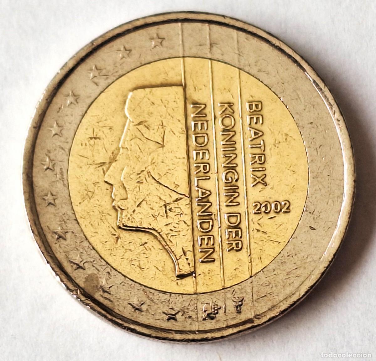 Monedas antiguas de Europa: PAISES BAJOS - MONEDA DE 2 EUROS DEL A&Ntilde;O 2002 - BIEN CONSERVADA