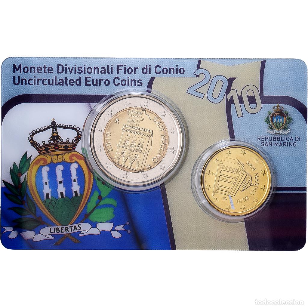 Monedas antiguas de Europa: [#1546795] San Marino, Set 2 Euro & 10 Cent, 2010, Rome, Sin informaci&oacute;n, FDC
