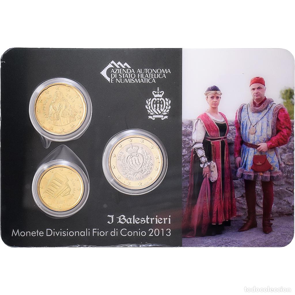 Monedas antiguas de Europa: [#1546797] San Marino, 10c. + 20c. + 1&euro;, I Balestrieri, 2013, Rome, Sin informaci&oacute;n, FDC