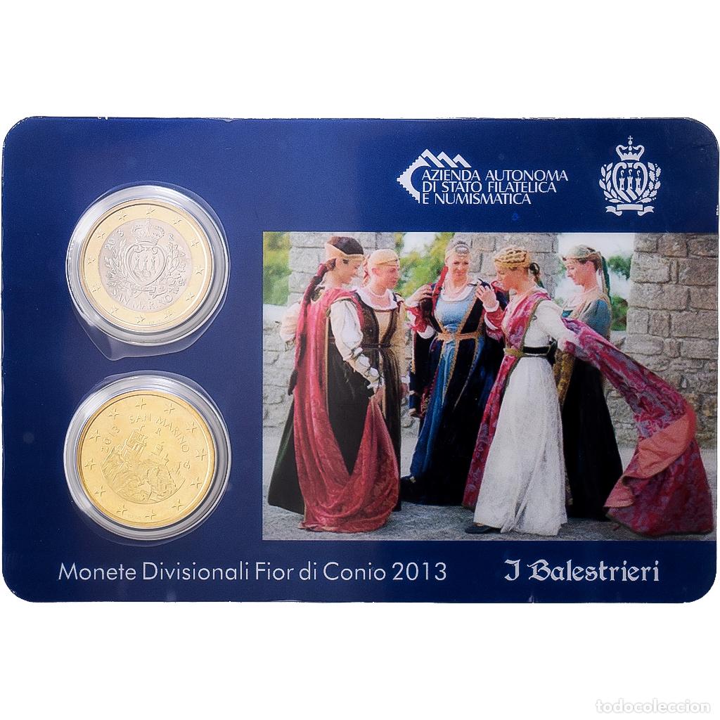 Monedas antiguas de Europa: [#1546805] San Marino, 50c. + 1&euro;, I Balestrieri, 2013, Rome, Sin informaci&oacute;n, FDC