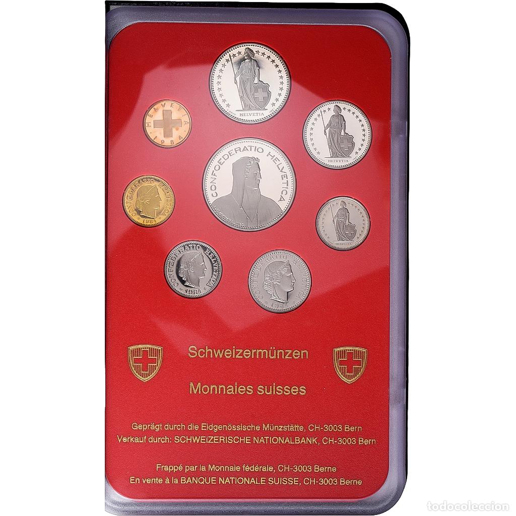 Monedas antiguas de Europa: [#1546807] Suiza, Coffret 1 c. &agrave; 5 frs., 1984, Bern, Prueba, Sin informaci&oacute;n, FDC