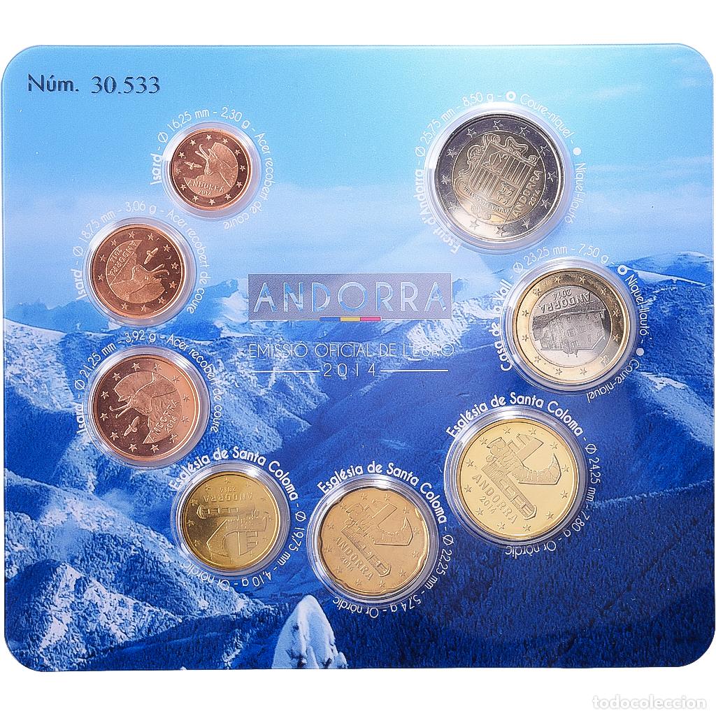 Monedas antiguas de Europa: [#1546815] Andorra, Set 1 ct. - 2 Euro, 2014, Madrid, Sin informaci&oacute;n, FDC