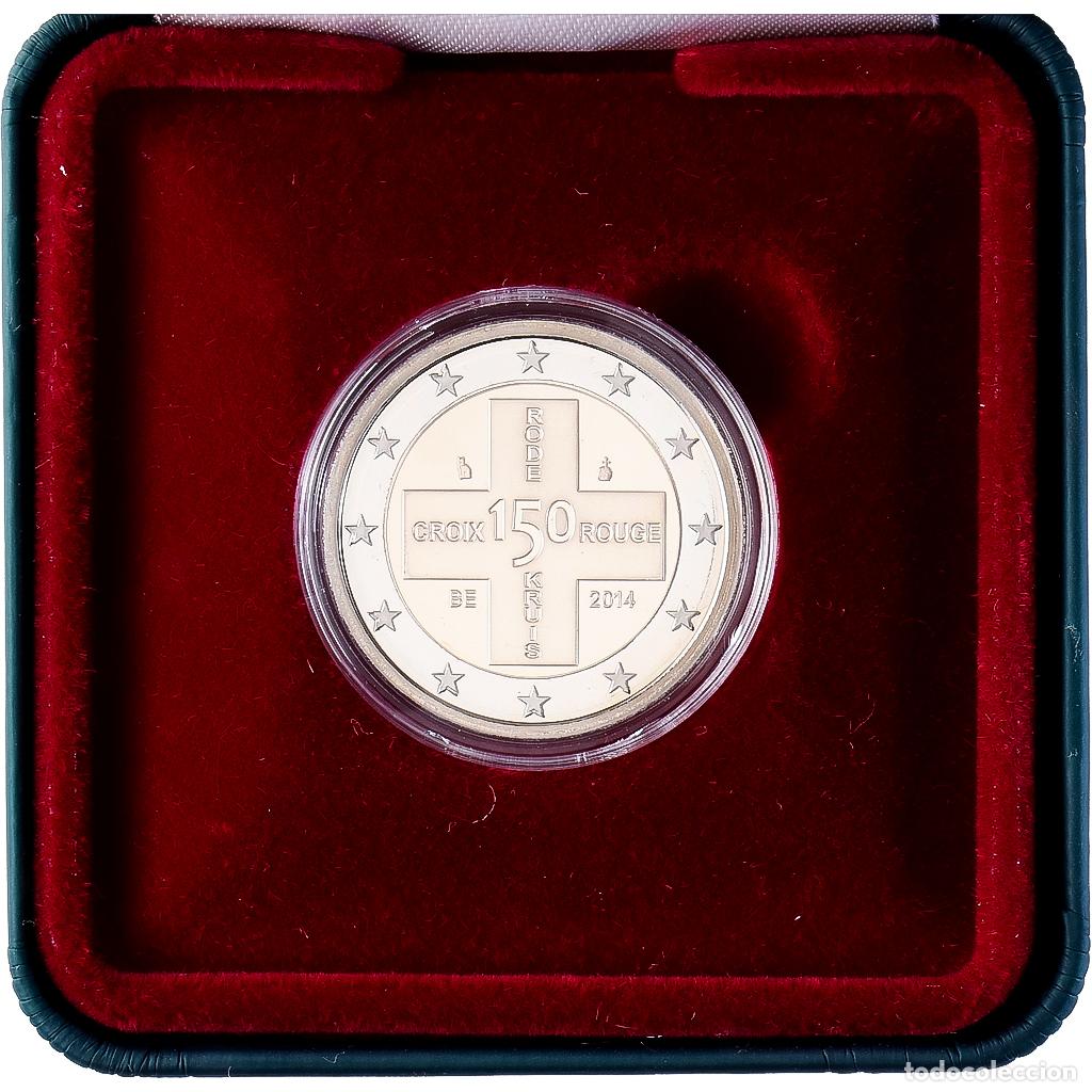 Monedas antiguas de Europa: [#1546816] B&eacute;lgica, 2 Euro, 150 ans de la Croix Rouge, BU, 2014, Royal Belgium Mint