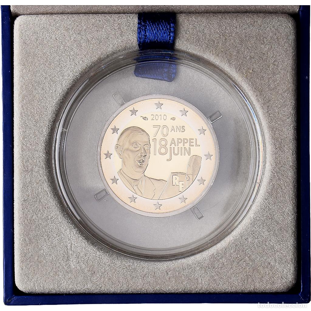 Monedas antiguas de Europa: [#1546819] Francia, 2 Euro, appel du 18 juin, Prueba, 2010, MDP, Bimet&aacute;lico, FDC