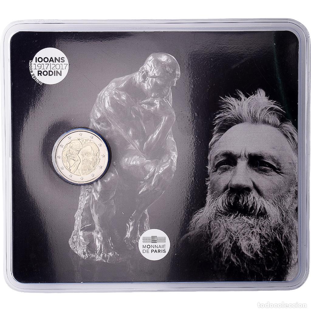 Monedas antiguas de Europa: [#1546829] Francia, 2 Euro, le penseur de Rodin, 2017, MDP, Bimet&aacute;lico, FDC