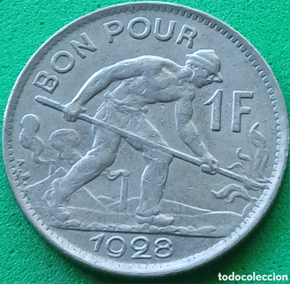 Monedas antiguas de Europa: Luxemburgo 1 franco 1928 km#35