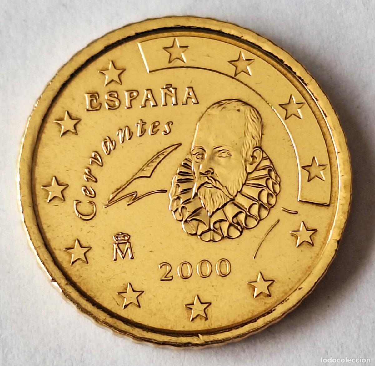 Monedas antiguas de Europa: ESPA&Ntilde;A - MONEDA DE 50 CENTIMOS DE EURO DEL A&Ntilde;O 2000 - MUY BIEN CONSERVADA