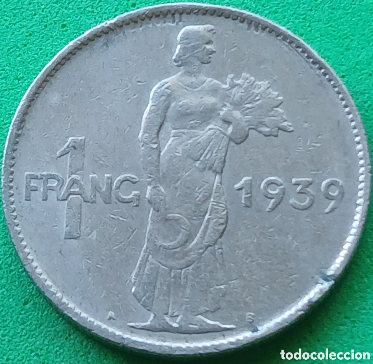 Monedas antiguas de Europa: Luxemburgo 1 franco 1939 km#44