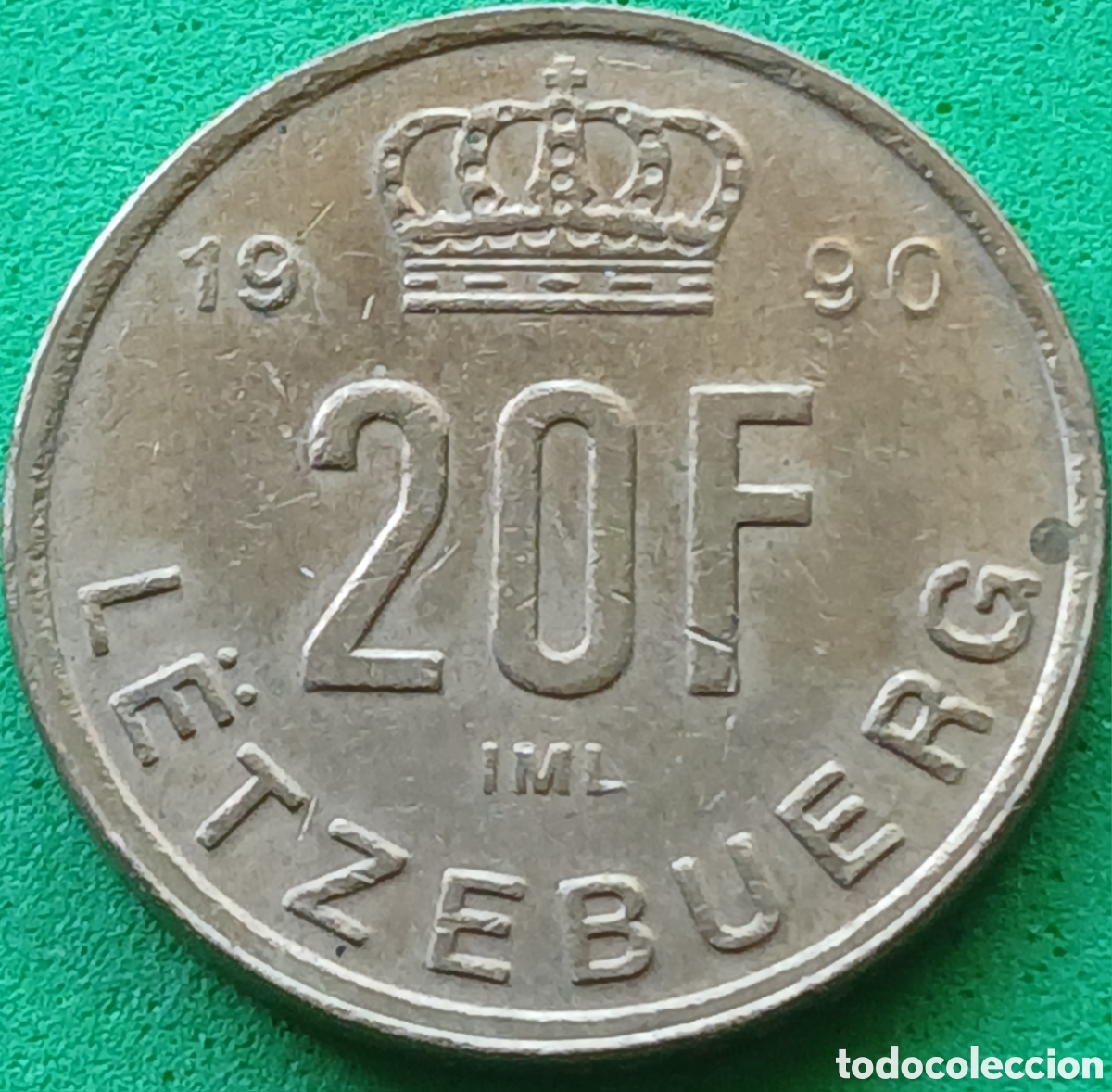 Monedas antiguas de Europa: Luxemburgo 20 francos 1990 km#67