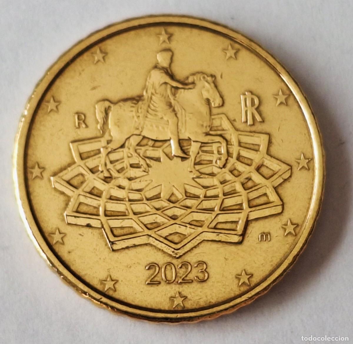 Monedas antiguas de Europa: ITALIA - MONEDA DE 50 CENTIMOS DE EURO DEL A&Ntilde;O 2023 - MUY BIEN CONSERVADA