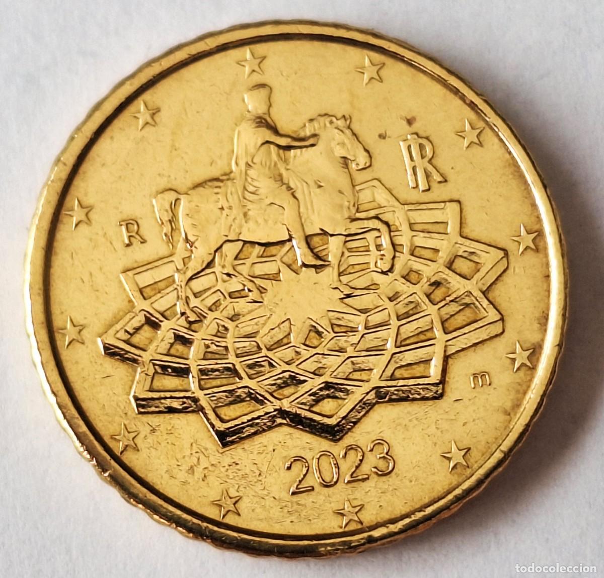 Monedas antiguas de Europa: ITALIA - MONEDA DE 50 CENTIMOS DE EURO DEL A&Ntilde;O 2023 - MUY BIEN CONSERVADA