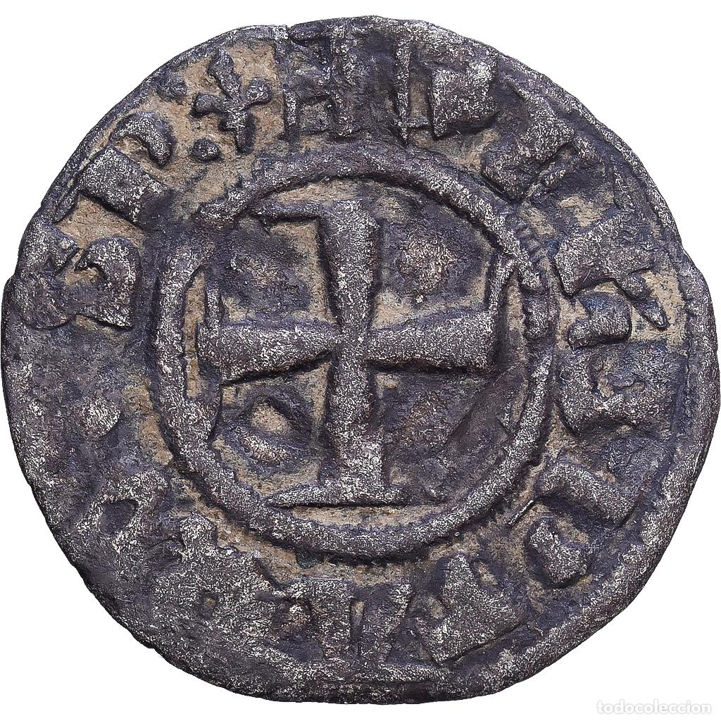 Monedas antiguas de Europa: [#1203231] Grecia, Crusades - Epire, Philippe de Tarente, Denier, 1294-1313, Lepanto