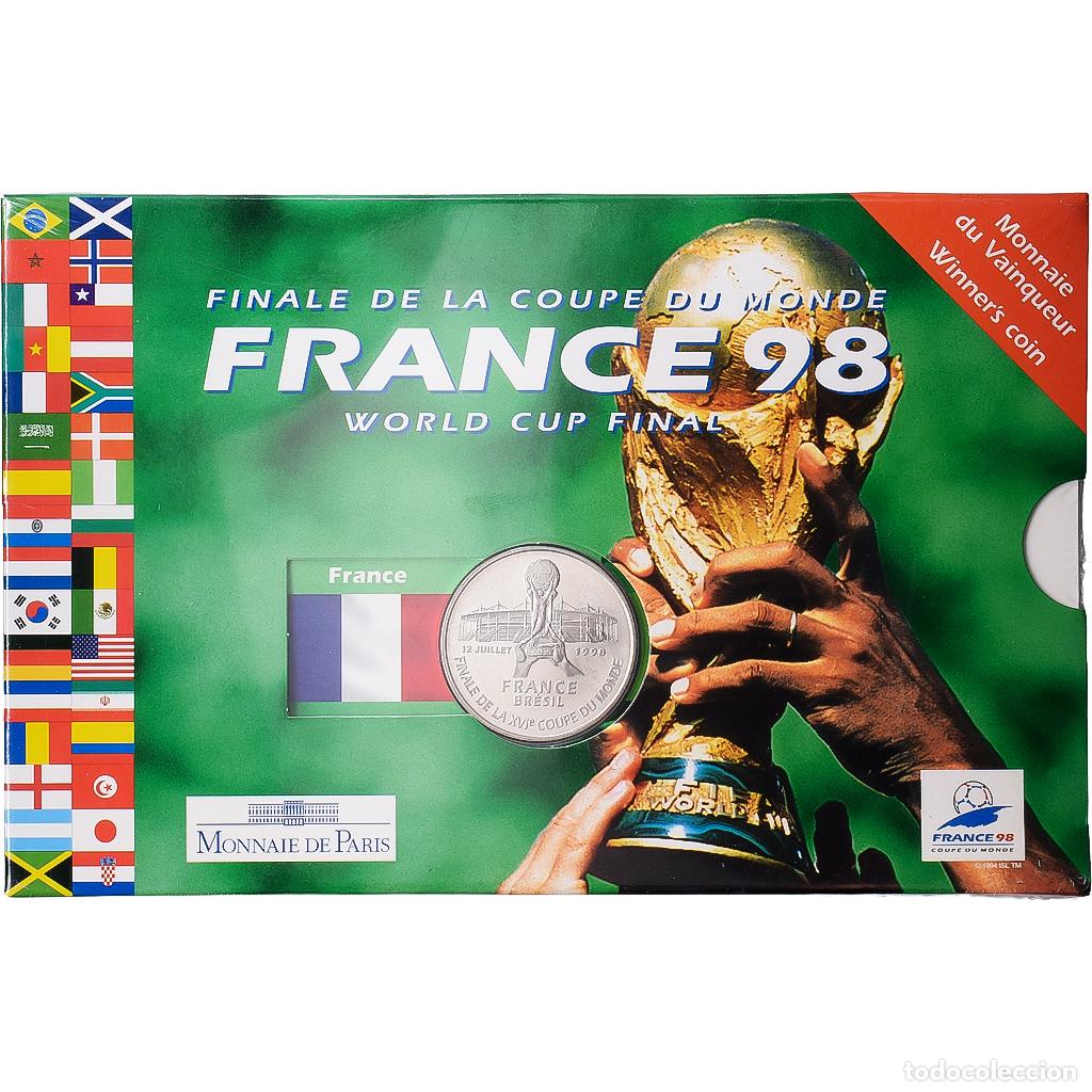 Monedas antiguas de Europa: [#1546855] Francia, 5 Francs, Finale de la Coupe du Monde 1998, 1998, MDP, Plata, FDC