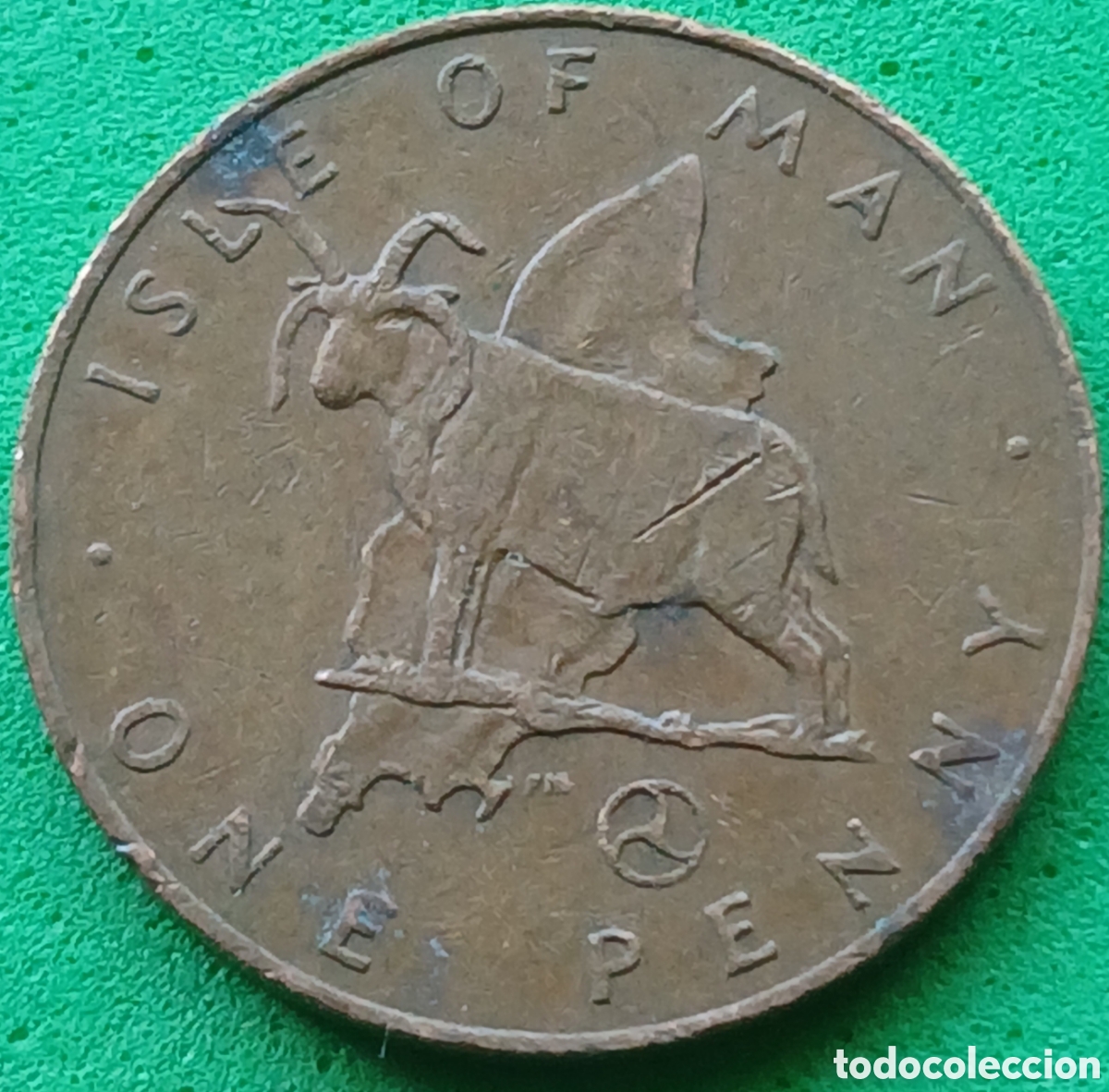 Monedas antiguas de Europa: Isle of Man 1 penny 1979 ceca &rdquo;AB&rdquo; km#33