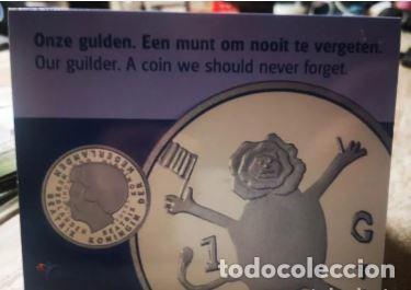 Moedas antigas da Europa: HOLANDA - PAISES BAJOS 2001- CARTERA OFICIAL MONEDA CONMEMORATIVA DE 1 GULDEN