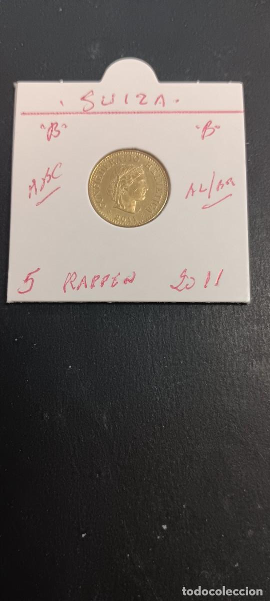 Monedas antiguas de Europa: SUIZA 5 RAPPEN 1997 MBC KM=26c (ALUMINIO-BRONCE) &rdquo;B&rdquo;