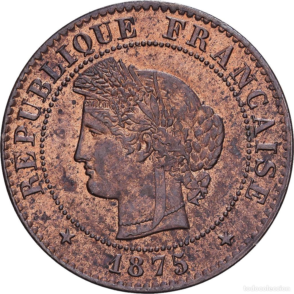 Monedas antiguas de Europa: [#1546960] Francia, 1 Centime, C&eacute;r&egrave;s, 1875, Paris, Bronce, MBC, Gadoury:88