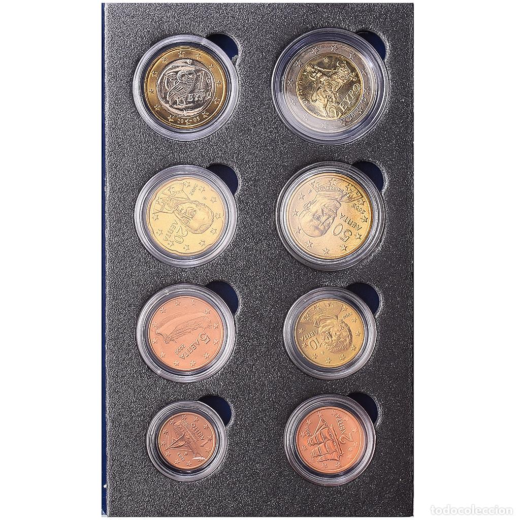 Monedas antiguas de Europa: [#1546896] Grecia, Set 1 ct. - 2 Euro, Ann&eacute;es m&eacute;lang&eacute;es, Athens, Sin informaci&oacute;n, FDC