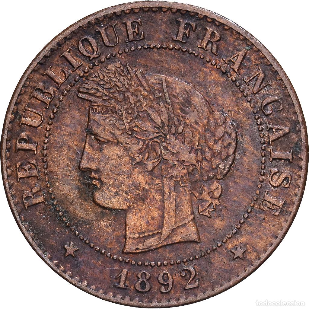 Monedas antiguas de Europa: [#1546965] Francia, 1 Centime, C&eacute;r&egrave;s, 1892, Paris, Bronce, MBC, Gadoury:88