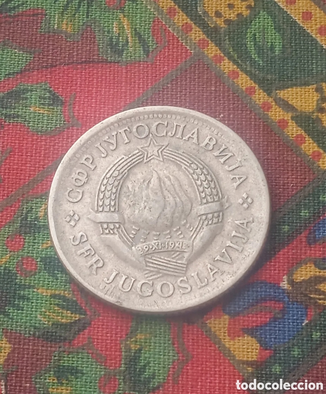 Monedas antiguas de Europa: Moneda 1 Dinar 1977 Yugoslavia