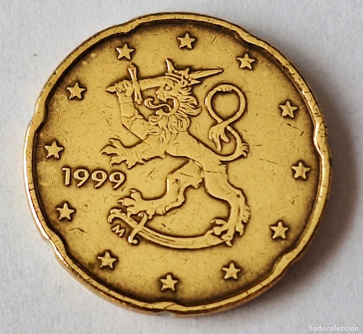 Monedas antiguas de Europa: FINLANDIA - MONEDA DE 20 CENTIMOS DE EURO DEL A&Ntilde;O 1999 - MUY BIEN CONSERVADA
