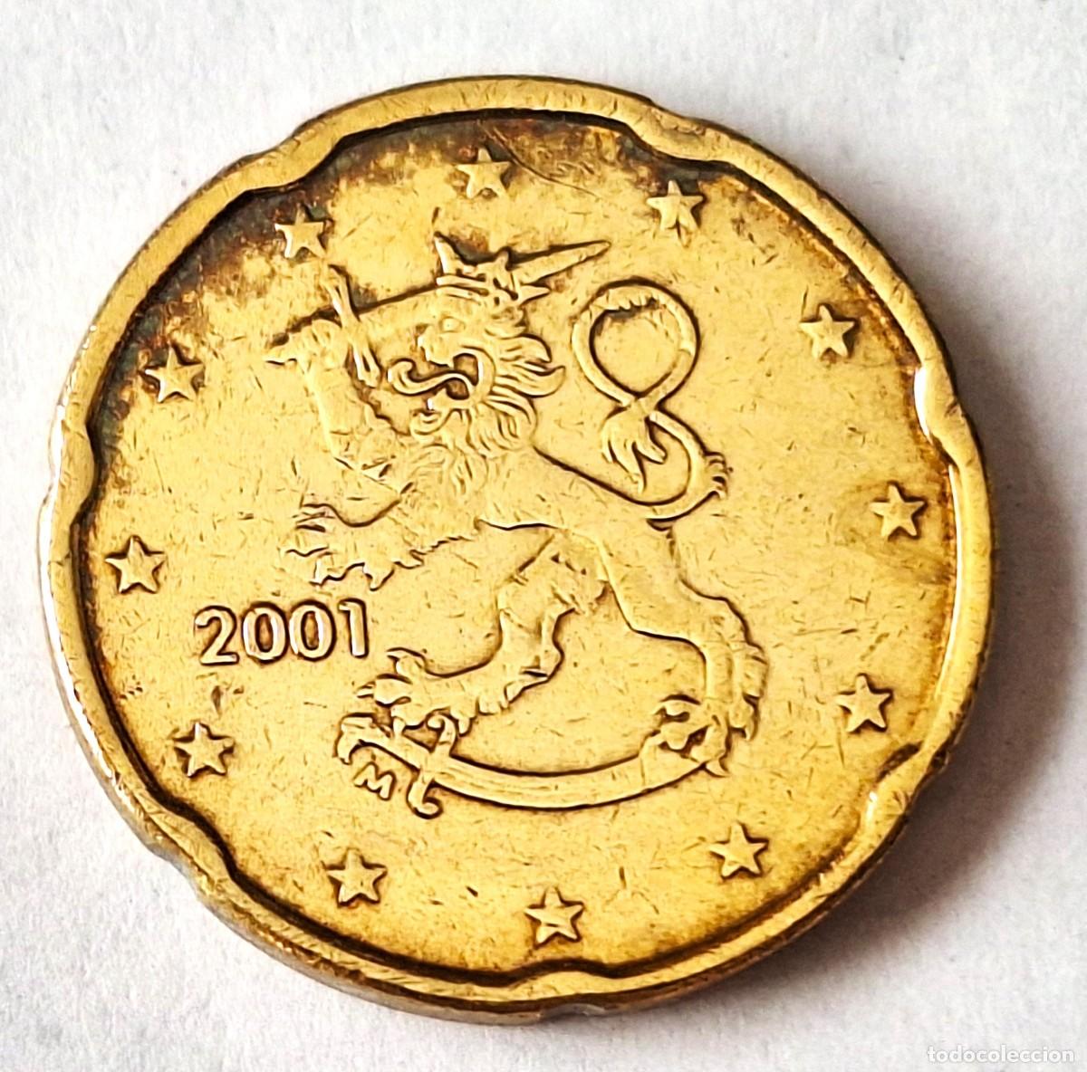 Monedas antiguas de Europa: FINLANDIA - MONEDA DE 20 CENTIMOS DE EURO DEL A&Ntilde;O 2001 - MUY BIEN CONSERVADA