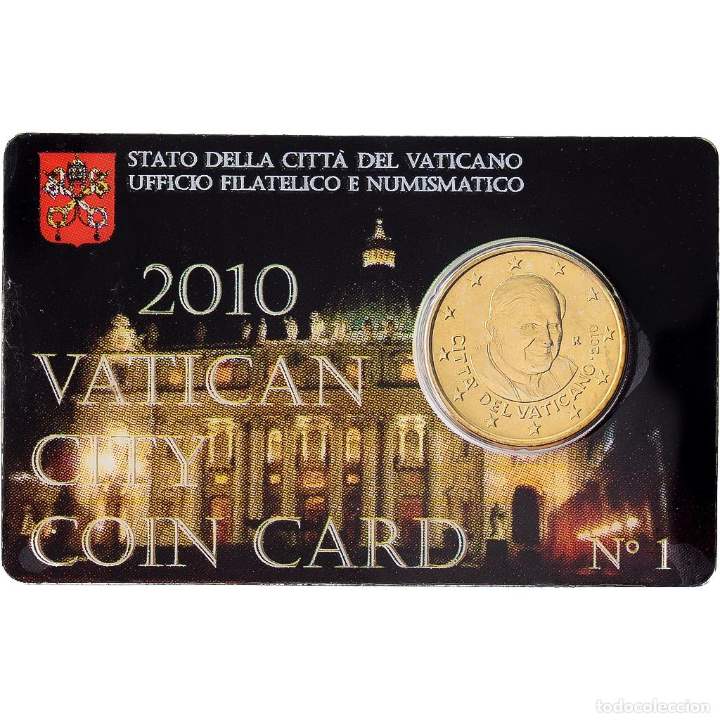 Monedas antiguas de Europa: [#1546908] CIUDAD DEL VATICANO, Pope Benedict XVI, 50 Centimes, 2010, Rome, Nordic gold