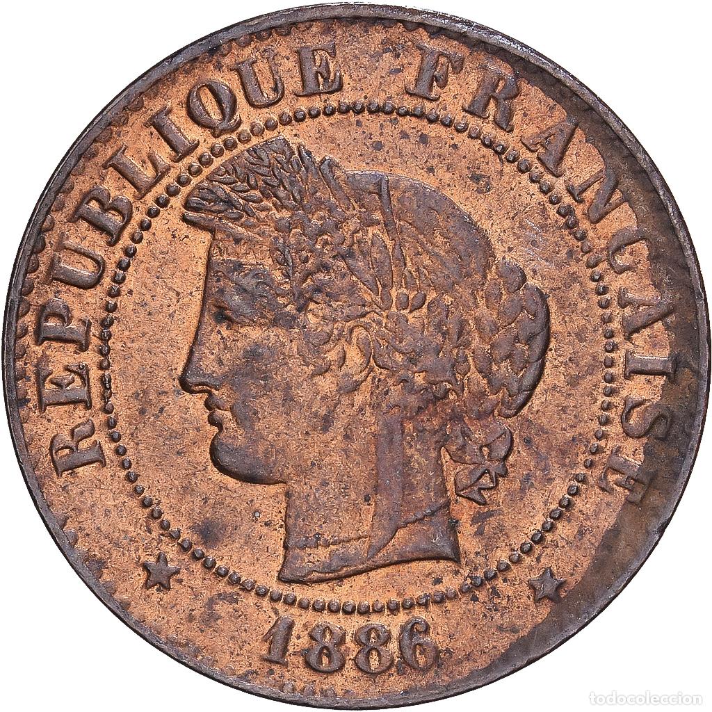 Monedas antiguas de Europa: [#1546974] Francia, 1 Centime, C&eacute;r&egrave;s, 1886, Paris, Bronce, MBC, Gadoury:88