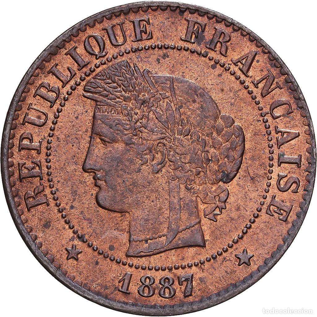 Monedas antiguas de Europa: [#1546975] Francia, 1 Centime, C&eacute;r&egrave;s, 1887, Paris, Bronce, MBC, Gadoury:88