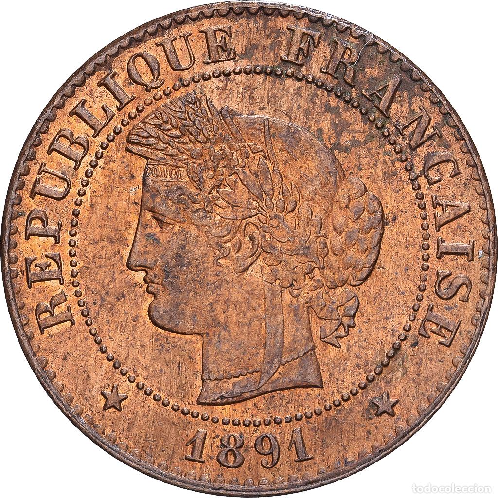 Monedas antiguas de Europa: [#1546963] Francia, 1 Centime, C&eacute;r&egrave;s, 1891, Paris, Bronce, MBC, Gadoury:88