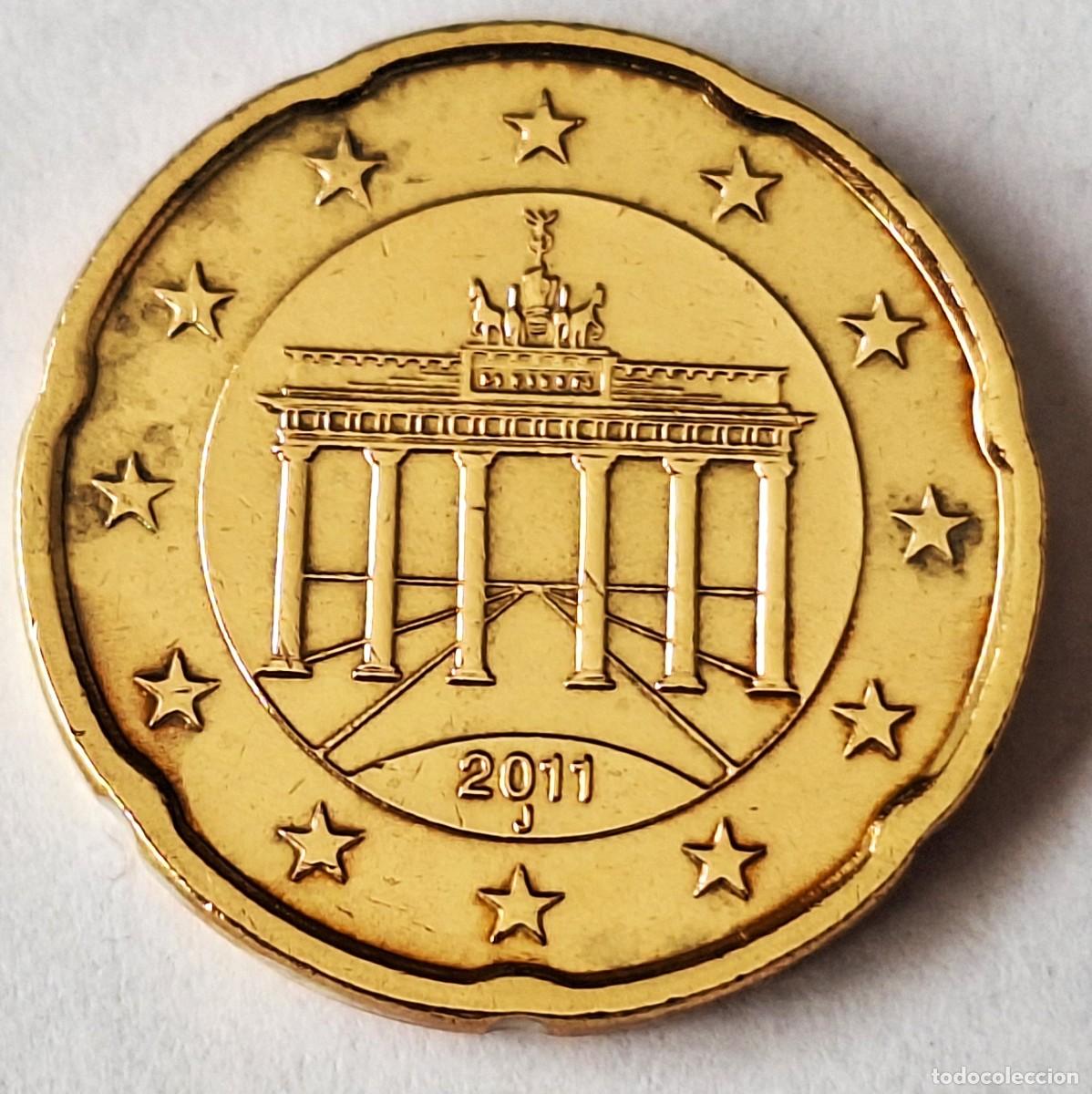 Monedas antiguas de Europa: ALEMANIA - MONEDA DE 20 CENTIMOS DE EURO DEL A&Ntilde;O 2011 CECA &rdquo; J &rdquo; - BIEN CONSERVADA