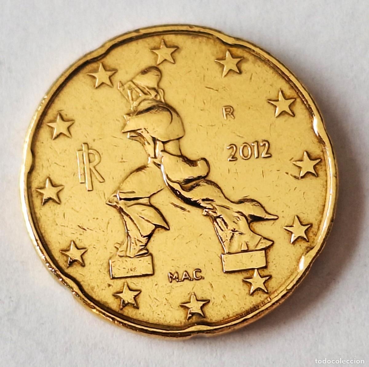Monedas antiguas de Europa: ITALIA - MONEDA DE 20 CENTIMOS DE EURO DEL A&Ntilde;O 2012 - BIEN CONSERVADA