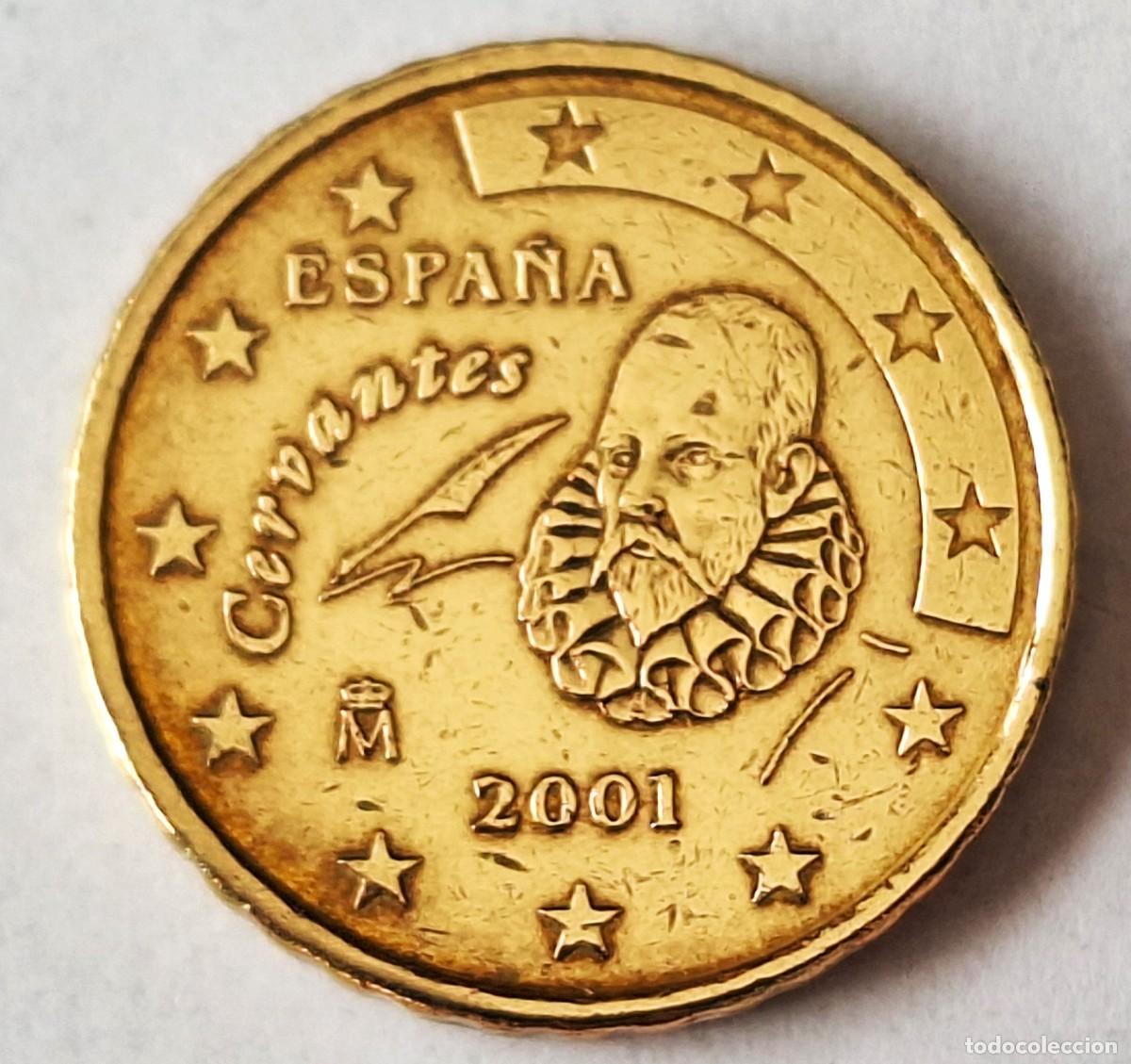 Monedas antiguas de Europa: ESPA&Ntilde;A - MONEDA DE 10 CENTIMOS DE EURO DEL A&Ntilde;O 2001 - BIEN CONSERVADA