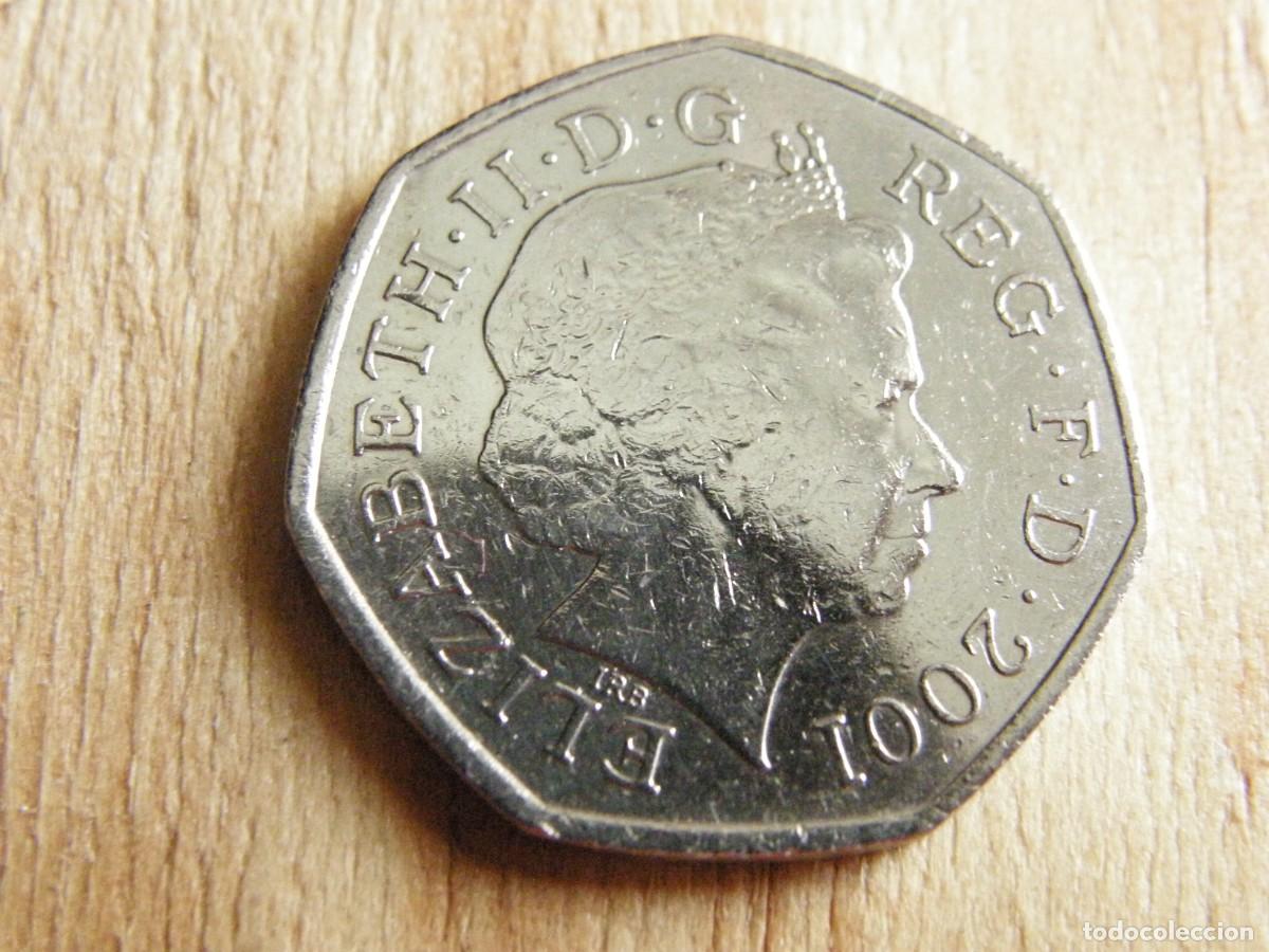 Monedas antiguas de Europa: MONEDA 50 PENCE 2001 REINO UNIDO CUPRONIQUEL BRITANNIA ELIZABETH II