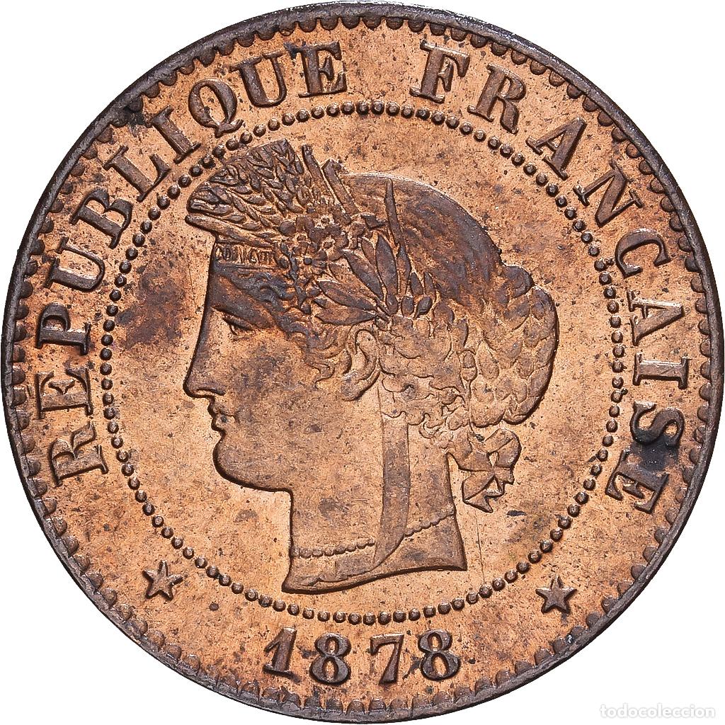 Monedas antiguas de Europa: [#1546977] Francia, 1 Centime, C&eacute;r&egrave;s, 1878, Bordeaux, Bronce, MBC, Gadoury:88