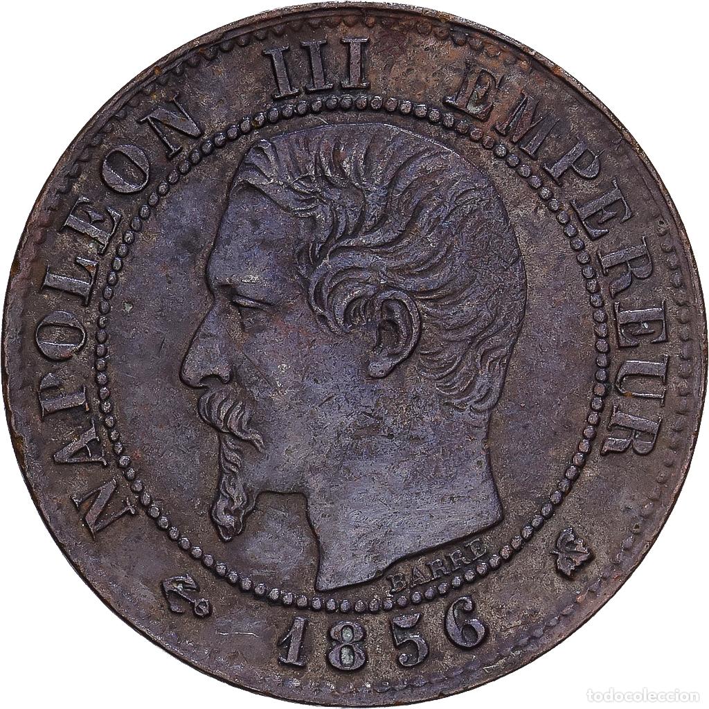 Monedas antiguas de Europa: [#1546982] Francia, Napoleon III, 1 Centime, 1856, Bordeaux, Bronce, MBC, Gadoury:86