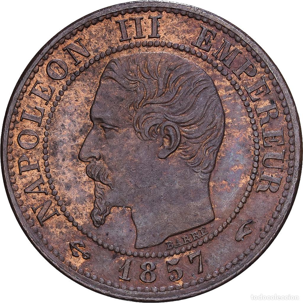 Monedas antiguas de Europa: [#1546983] Francia, Napoleon III, 1 Centime, 1857, Paris, Bronce, MBC+, Gadoury:86