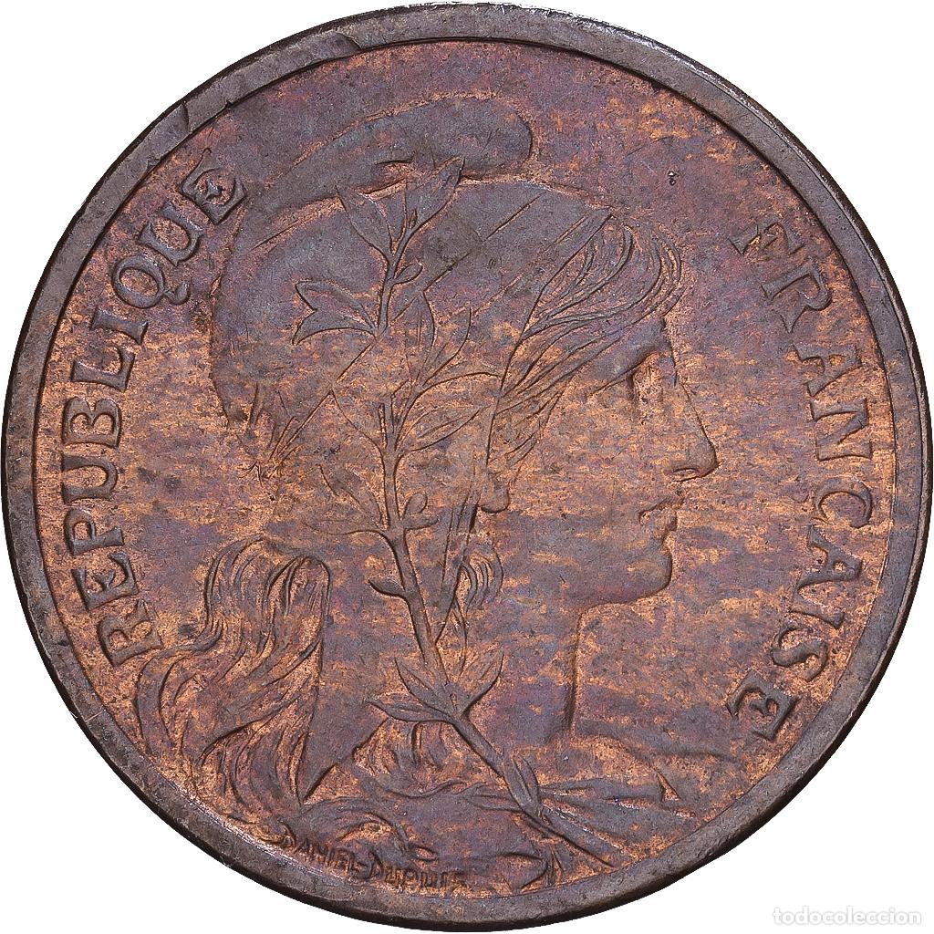 Monedas antiguas de Europa: [#1546985] Francia, 2 Centimes, Daniel-Dupuis, 1910, Paris, Bronce, EBC, Gadoury:107