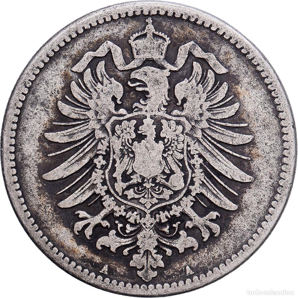 Monedas antiguas de Europa: [#1203316] ALEMANIA - IMPERIO, Wilhelm I, Mark, 1876, Berlin, Plata, BC+, KM:7