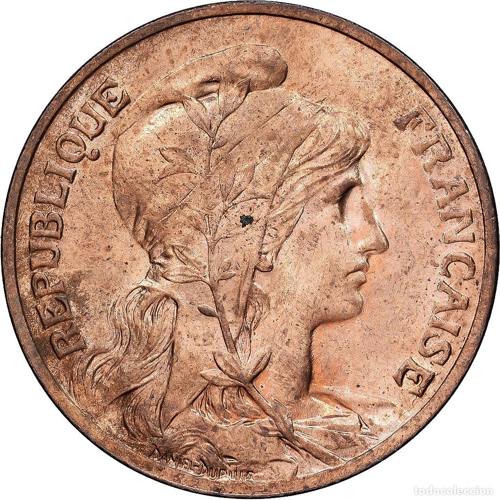 Monedas antiguas de Europa: [#1547030] Francia, 10 Centimes, Daniel-Dupuis, 1901, MDP, Bronce, MBC+, Gadoury:277