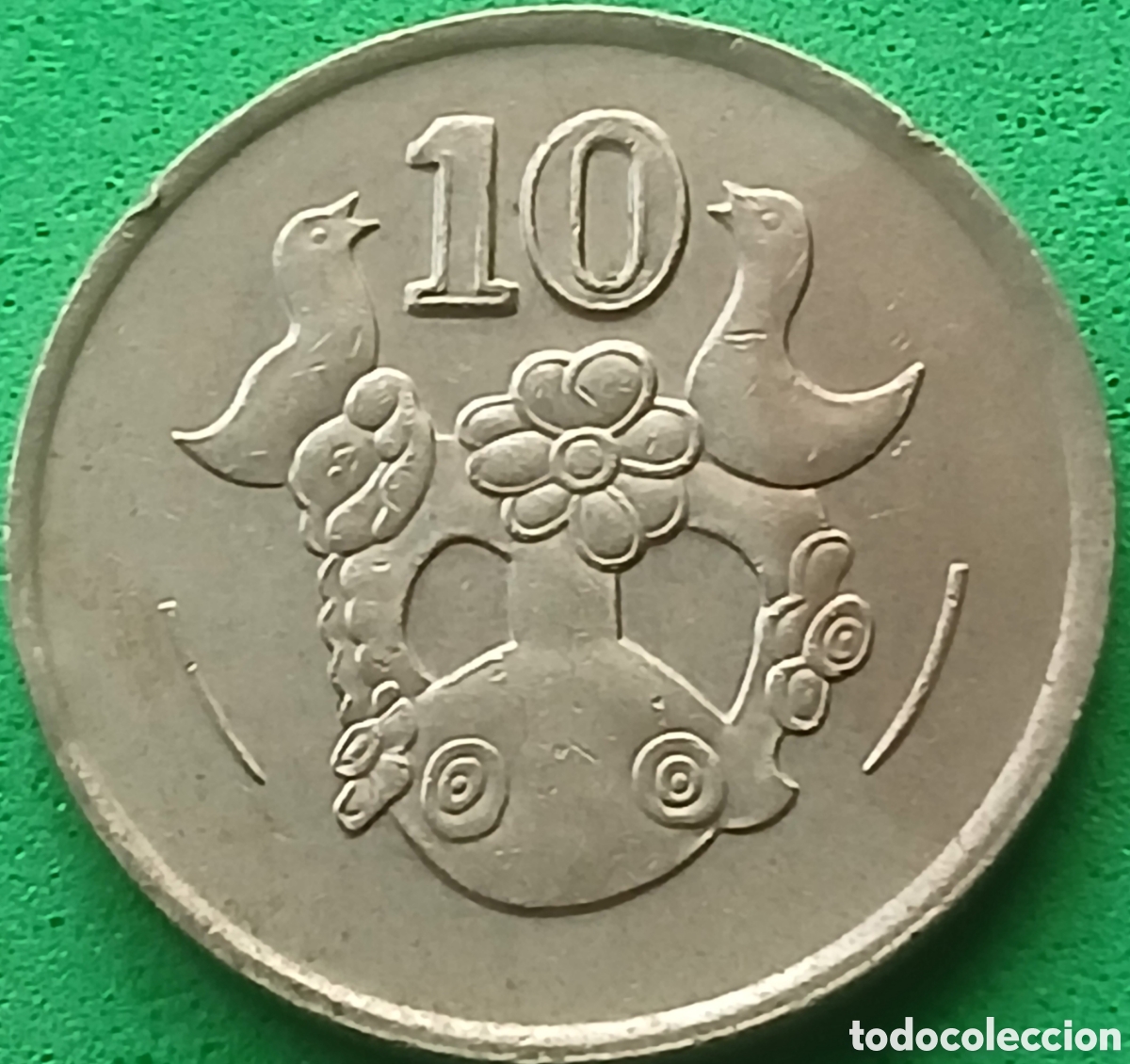 Monedas antiguas de Europa: Chipre 10 cents 1990 km#56.2