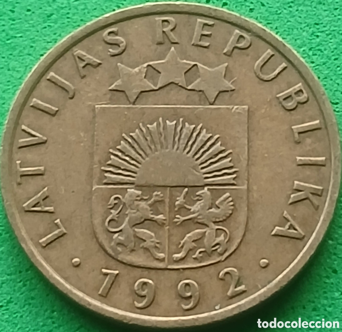 Monedas antiguas de Europa: Letonia 5 santimi 1992 km#16