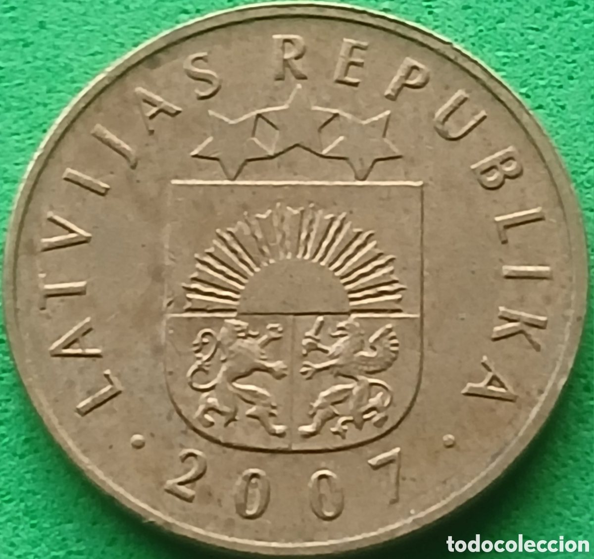 Monedas antiguas de Europa: Letonia 5 santimi 2007 km#16