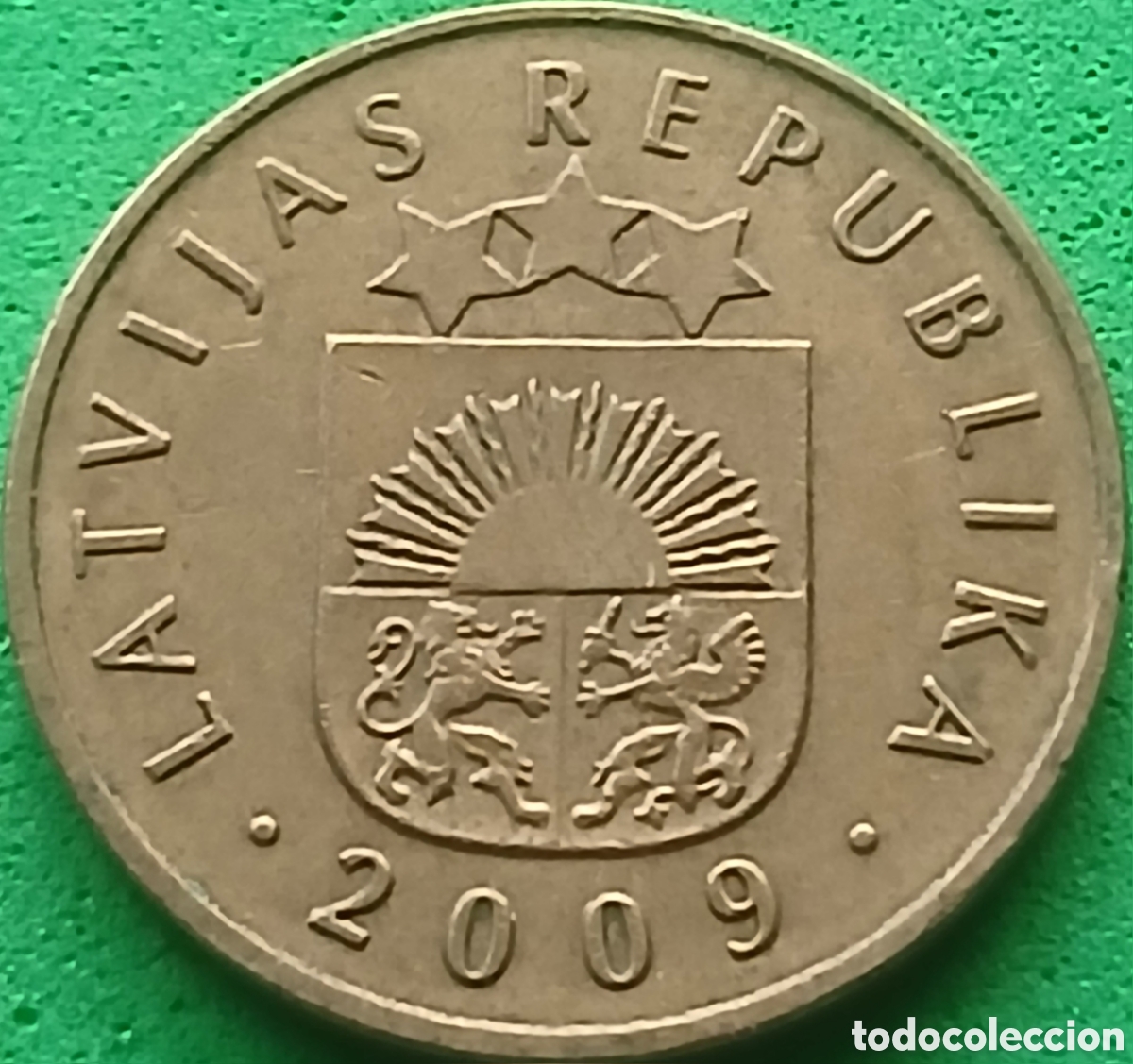 Monedas antiguas de Europa: Letonia 5 santimi 2009 km#16
