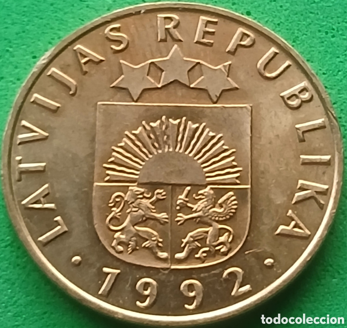Monedas antiguas de Europa: Letonia 20 santimu 1992 km#22.1