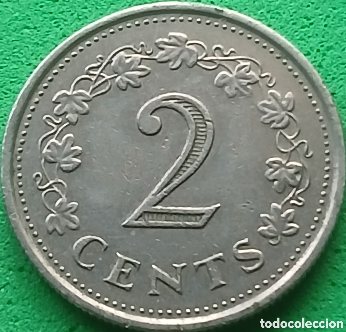 Monedas antiguas de Europa: Malta 2 cents 1972 km#9